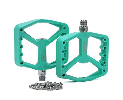 Pedales Enlee de Nylon Con pines verde pistache