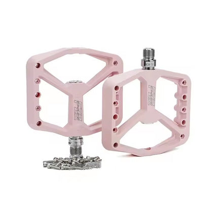 Pedales Enlee de Nylon Con pines rosa