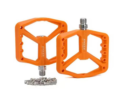 Pedales Enlee de Nylon Con pines naranja