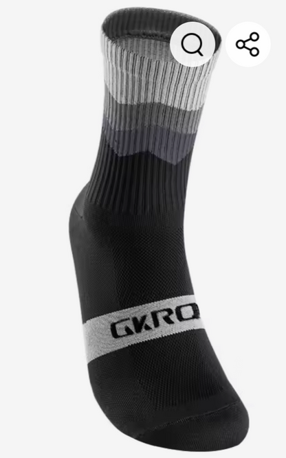 Calcetas para ciclismo escala de grises