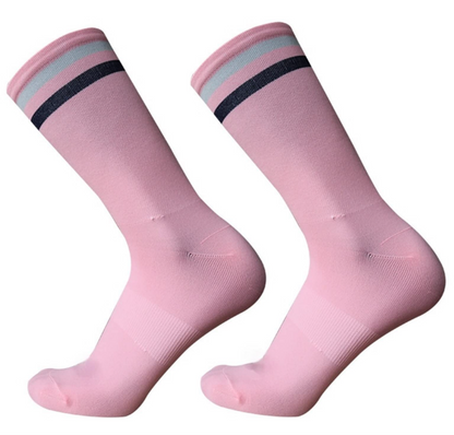 Calcetas para ciclismo rosa