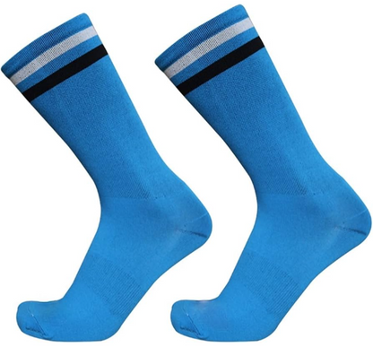Calcetas para ciclismo azul
