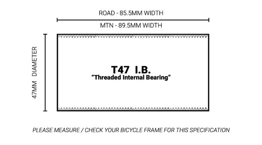 TAZA DE CENTRO PRAXIS M30-THRU - T47 INTERNAL BEARING