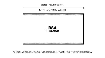 TAZA DE CENTRO PRAXIS SHIMANO 24MM - BSA 68MM RUTA