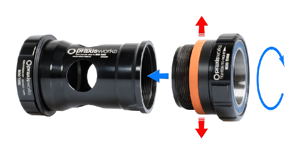 TAZA DE CENTRO PRAXIS M30 - BB30/PF30 68MM RUTA