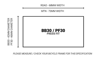TAZA DE CENTRO PRAXIS M30 - BB30/PF30 68MM RUTA