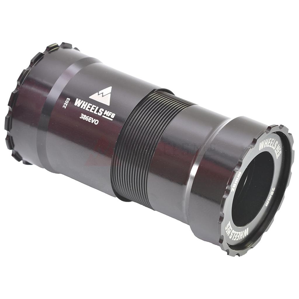 WHELS MFG TAZAS CENTRO NEGRA 386EVO ABEC-3 BB PARA M30 28/30mm (COMPATIBLE PRAXIS)