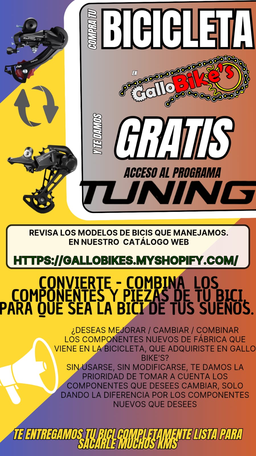 Bicicleta TURBO R-16 Attack 1v amarilla