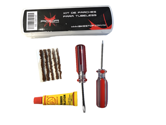 Kit de parches para tubeless Roda