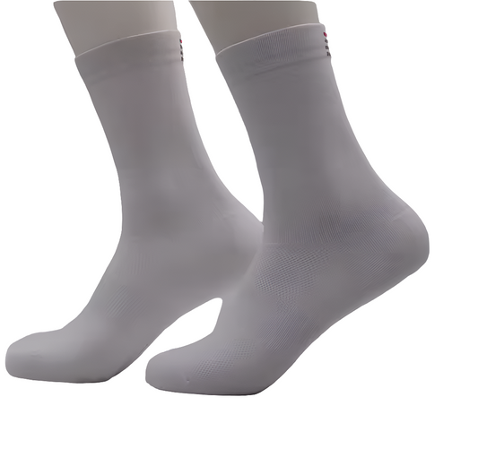 Calcetas para ciclismo gris claro