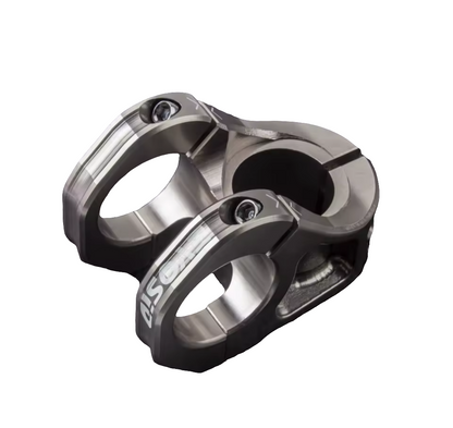 Potencia / poste de manubrio en aluminio 31.8x35mm plata