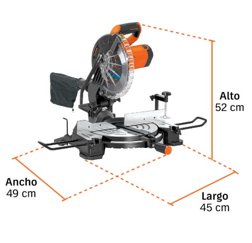 TRUPER Sierra de inglete 10", 1900W compuesta