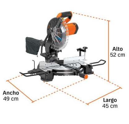 TRUPER Sierra de inglete 10", 1900W compuesta