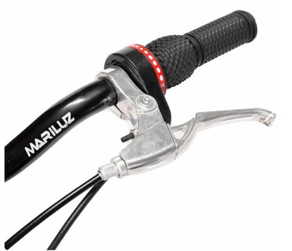 Bicicleta R 20 doble suspension roja 3x6  velocidades Ryno