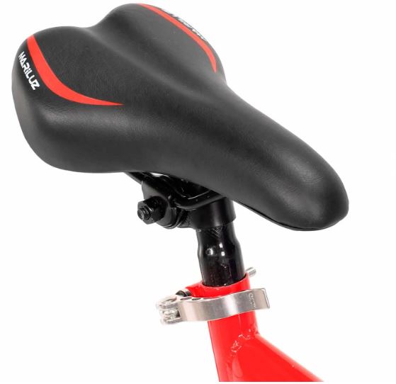 Bicicleta R 20 doble suspension roja 3x6  velocidades Ryno