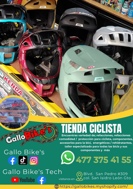 Refacciones, accesorios, ropa, energéticos, taller con servicios especializados, bicis, todo eso y más lo encuentras, con amplia variedad en tu tienda de confianza... Gallo Bikes's