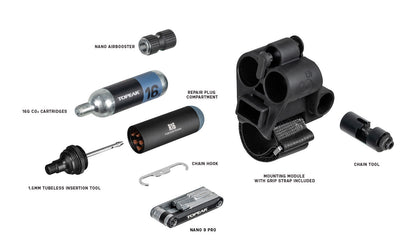 Kit de herramienta con parches para tubeless Topeak Tubimaster