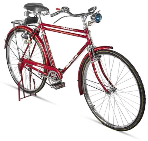 Bicicleta R 28 turismo roja equipada Mariluz