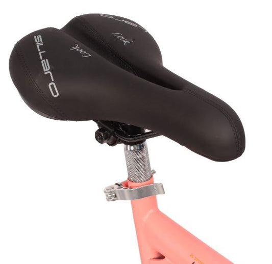 Bicicleta R 20 doble suspension salmón 3x6  velocidades Ryno
