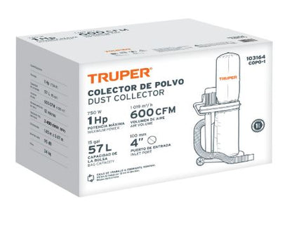TRUPER Colector de polvo 1 HP
