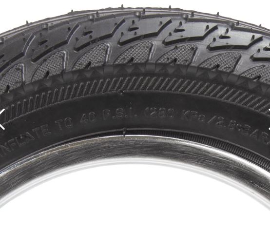 Llanta para bicicleta electrica 12 1/2 x 2 1/4 negra LY-063 Nyco