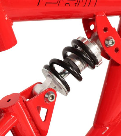 Bicicleta R 16 doble suspension roja 1  velocidad roja Ryno