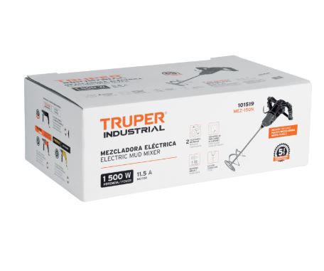 TRUPER Mezcladora eléctrica 1500W INDUSTRIAL