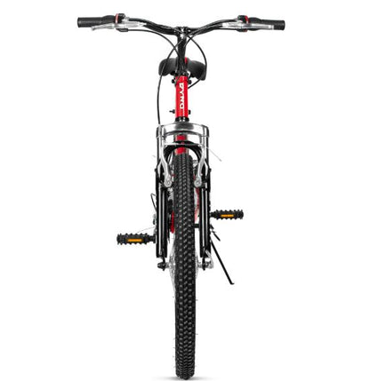 Bicicleta R 20 doble suspension roja 3x6  velocidades Ryno
