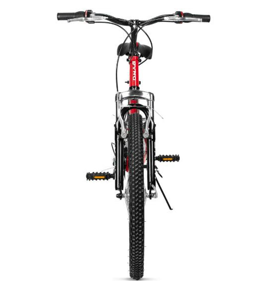 Bicicleta R 20 doble suspension roja 3x6  velocidades Ryno