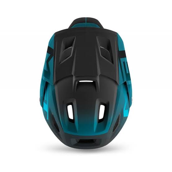 Casco MET Parachute full face desmontable 2 en 1 azul