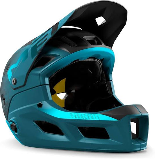 Casco MET Parachute full face desmontable 2 en 1 azul