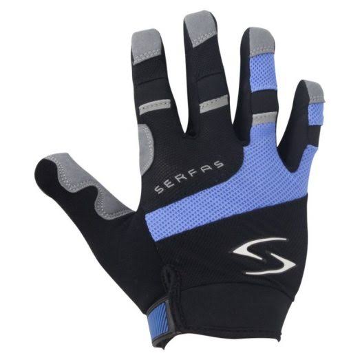Guantes serfas zen full finger azul