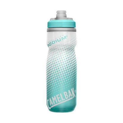 Ánfora térmica Camelbak 620 mL Podium Chill blanco/verde puntos