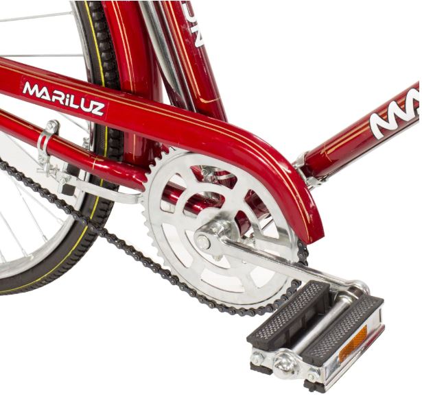 Bicicleta R 28 turismo roja equipada Mariluz