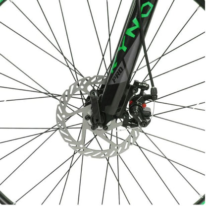 Bicicleta R 26 de aluminio 3 x 8 negro - verde ASM - 048 Ryno