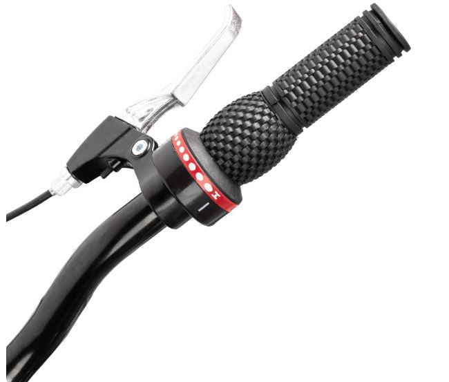 Bicicleta R 20 doble suspension roja 3x6  velocidades Ryno