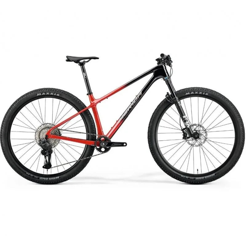 Bicicleta MERIDA BIG NINE CARBONO 700 R-29 NEGRO / ROJO 1x12 DEORE DI2