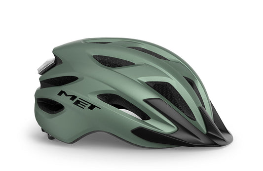 Casco MET crossover verde sage