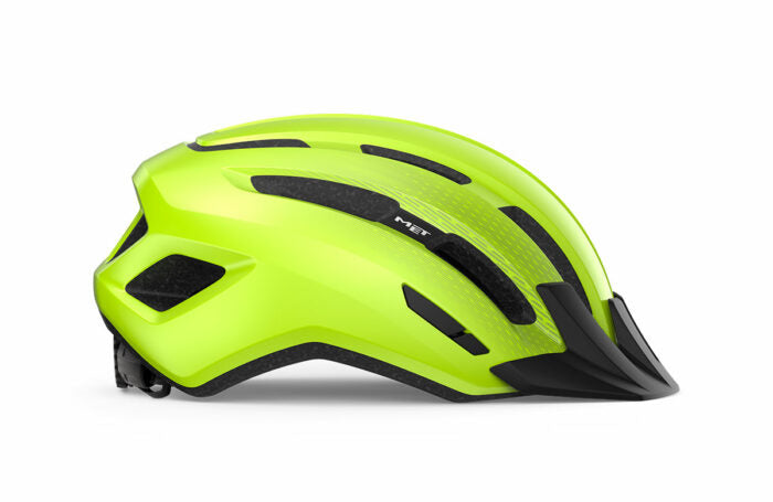Casco MET Downtown amarillo / verde limon
