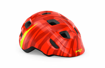 Casco MET hooray infantil rojo zebra