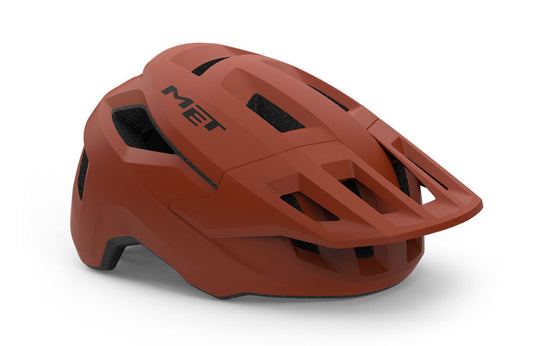 Casco MET SHELTER MIPS rojo ladrillo