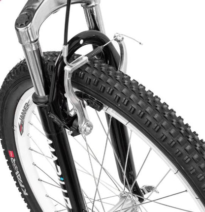 Bicicleta R 20 doble suspension roja 3x6  velocidades Ryno
