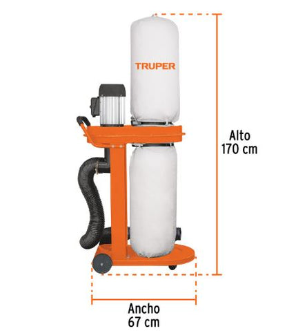 TRUPER Colector de polvo 1 HP