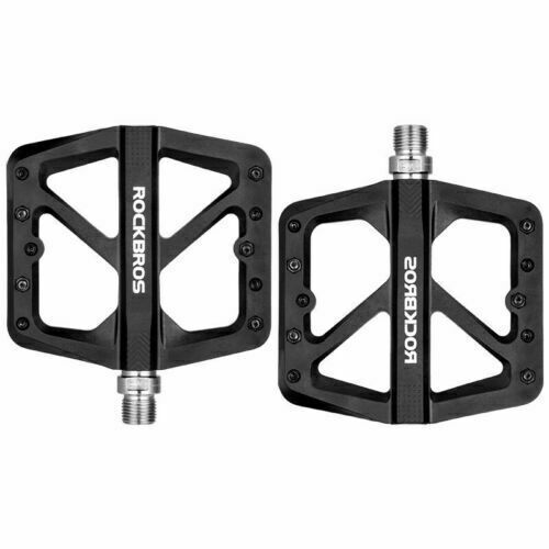 Pedales Rockbros 10 pines ultraligeros negro