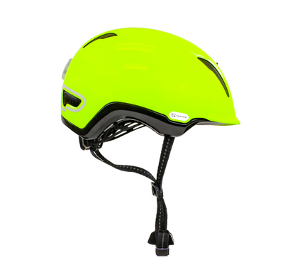 Casco SERFAS Kilowatt e-bike verde limón con luz trasera