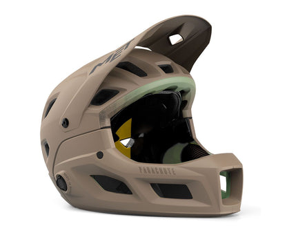 Casco MET Parachute full face desmontable 2 en 1 café