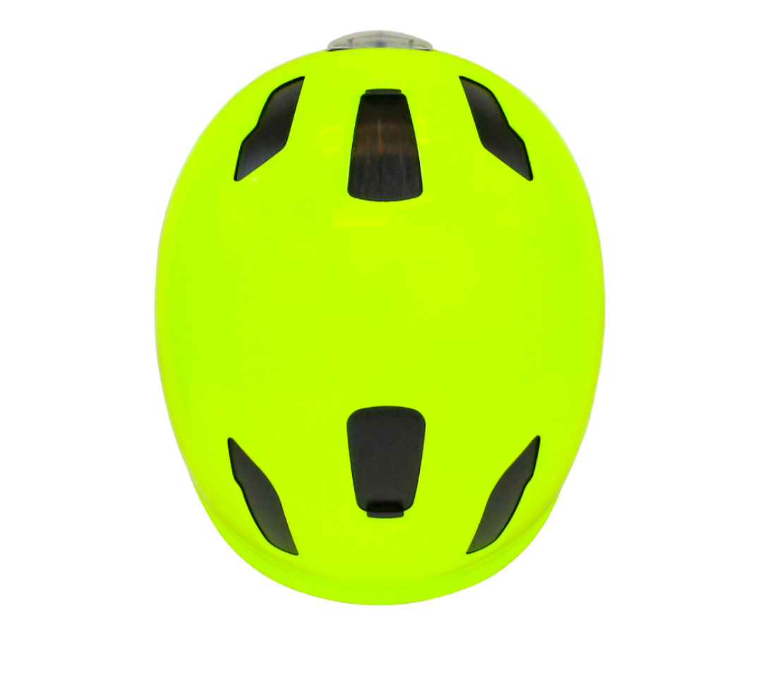 Casco SERFAS Kilowatt e-bike verde limón con luz trasera