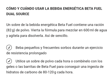 Polvo diluible en agua SIS Beta Fuel 80 sabor baya roja  caja de 15pz de 82gr