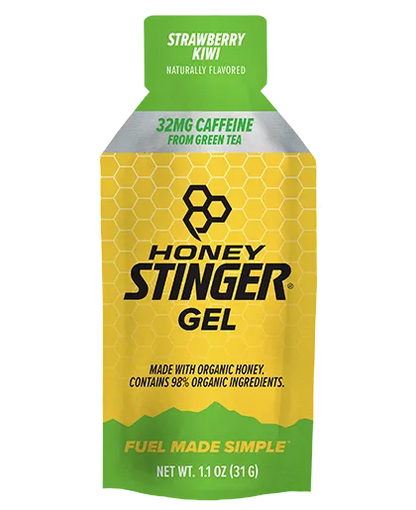 Gel honey stinger de kiwi  fresa y cafeína cada 24pz de 32gr