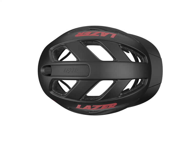 Casco LAZER camelon negro / rojo